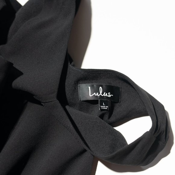 Lulus open back tank - black - L - Picture 7 of 7